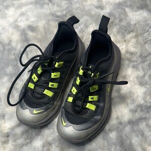 Nike Kids Black and Green Shoes